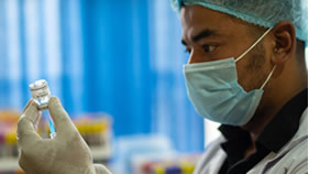 Medical researcher in lab to show that our medical device translators have expertise in the field